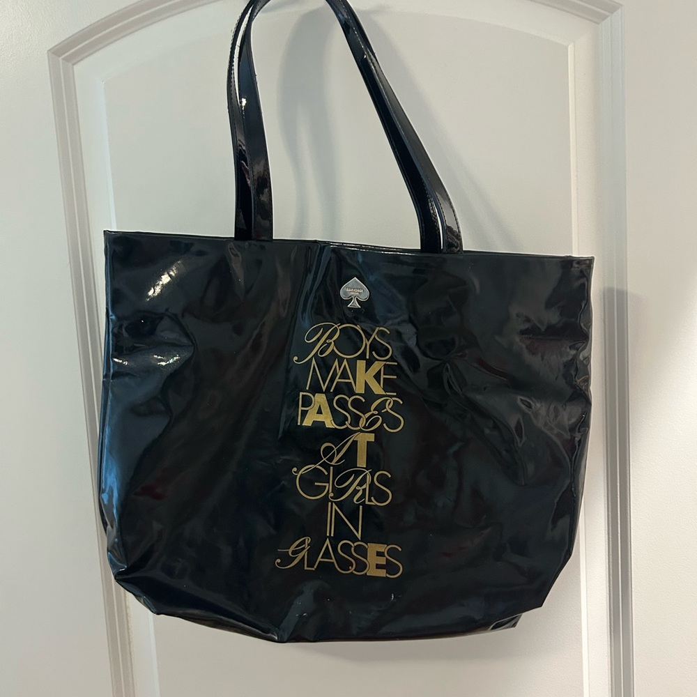 Kate Spade Black and Gold Tote Bag